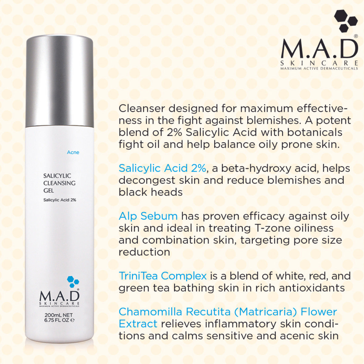 M.A.D Skin Salicylic Gel Face Wash