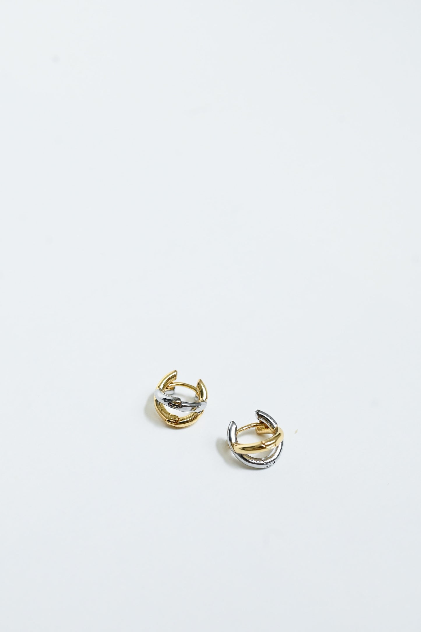 Twist Double Tone Earrings