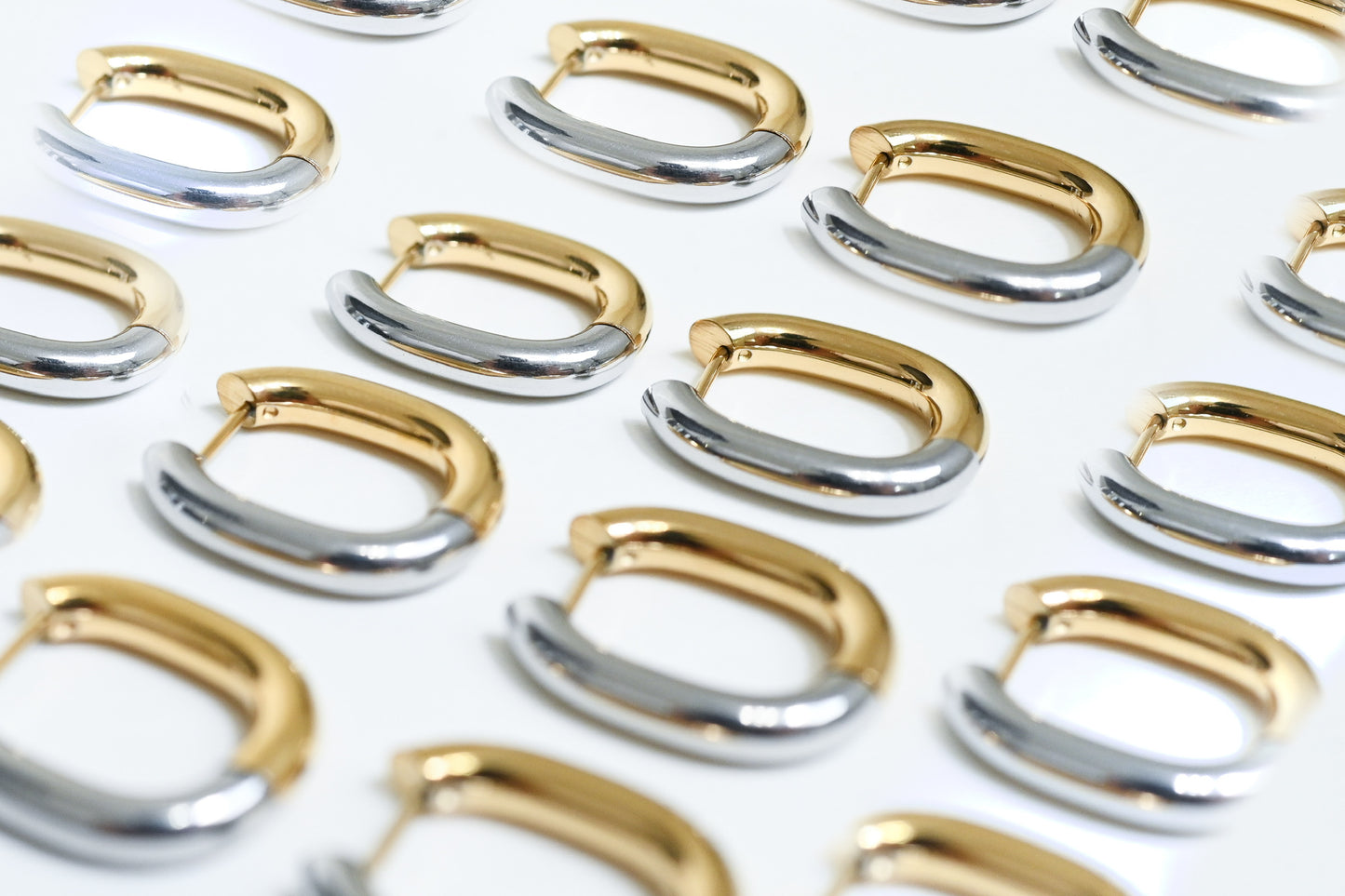 Double Tone Earrings