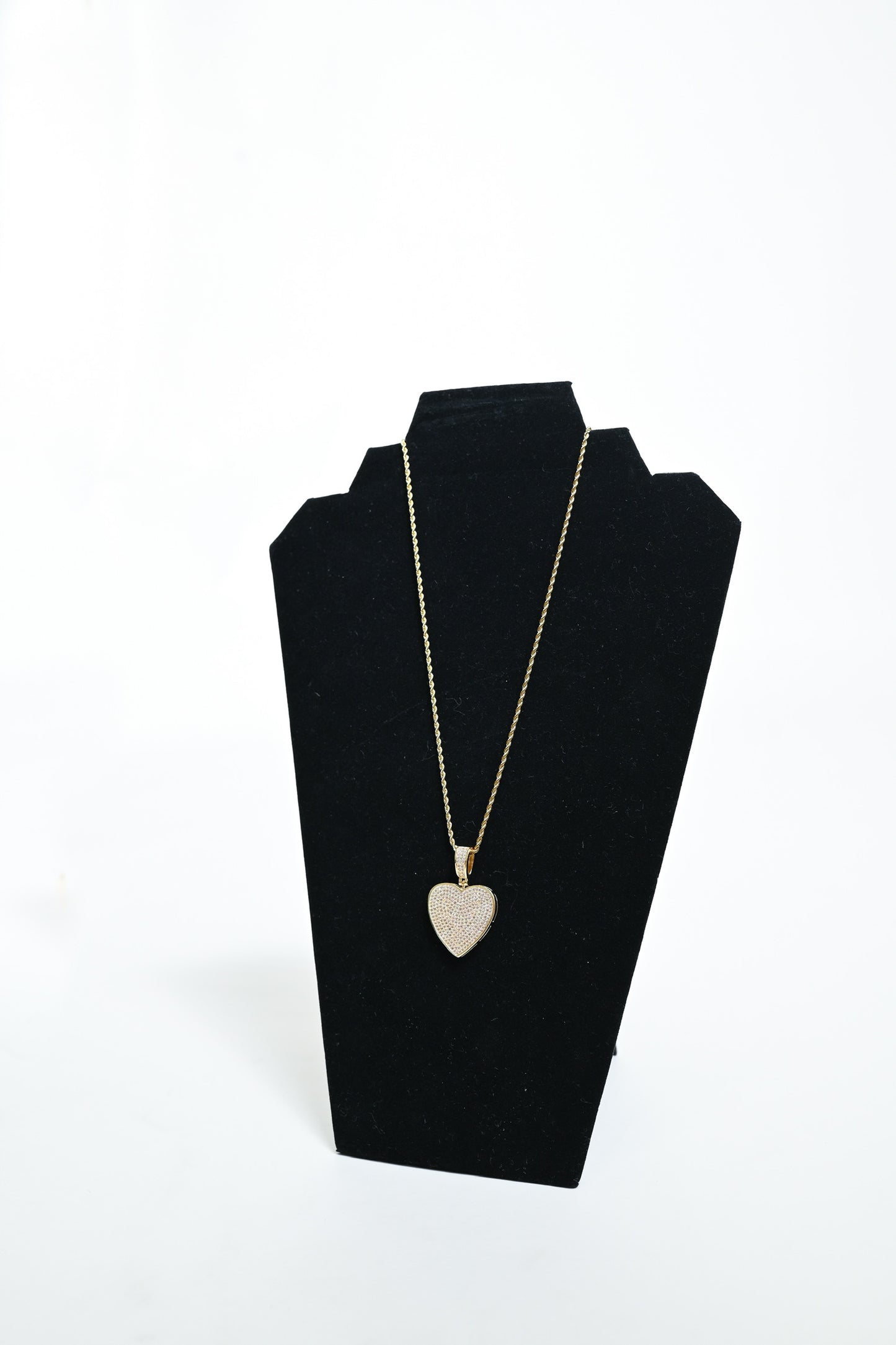 Heart Rhinestone Necklace "S"