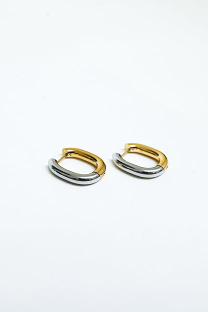 Double Tone Earrings