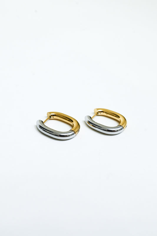 Double Tone Earrings