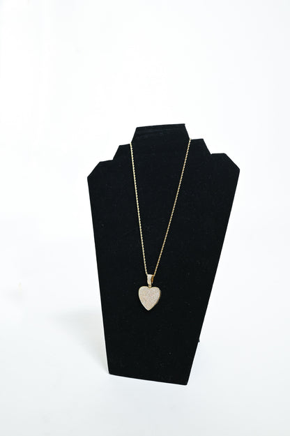 Heart Rhinestone Necklace "S"